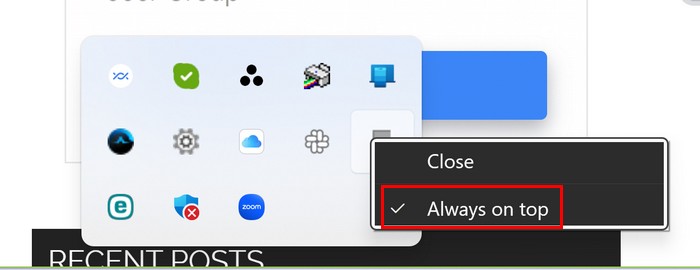 Always on top on Windows 11 Taskbar