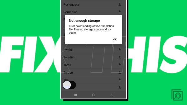 Android: How to Fix Not Enough Storage