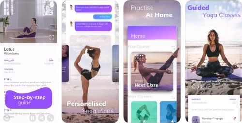 App Store app for wellbeing Yoga Wave workouts and poses