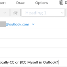 How to Automatically Cc or Bcc Yourself in Outlook