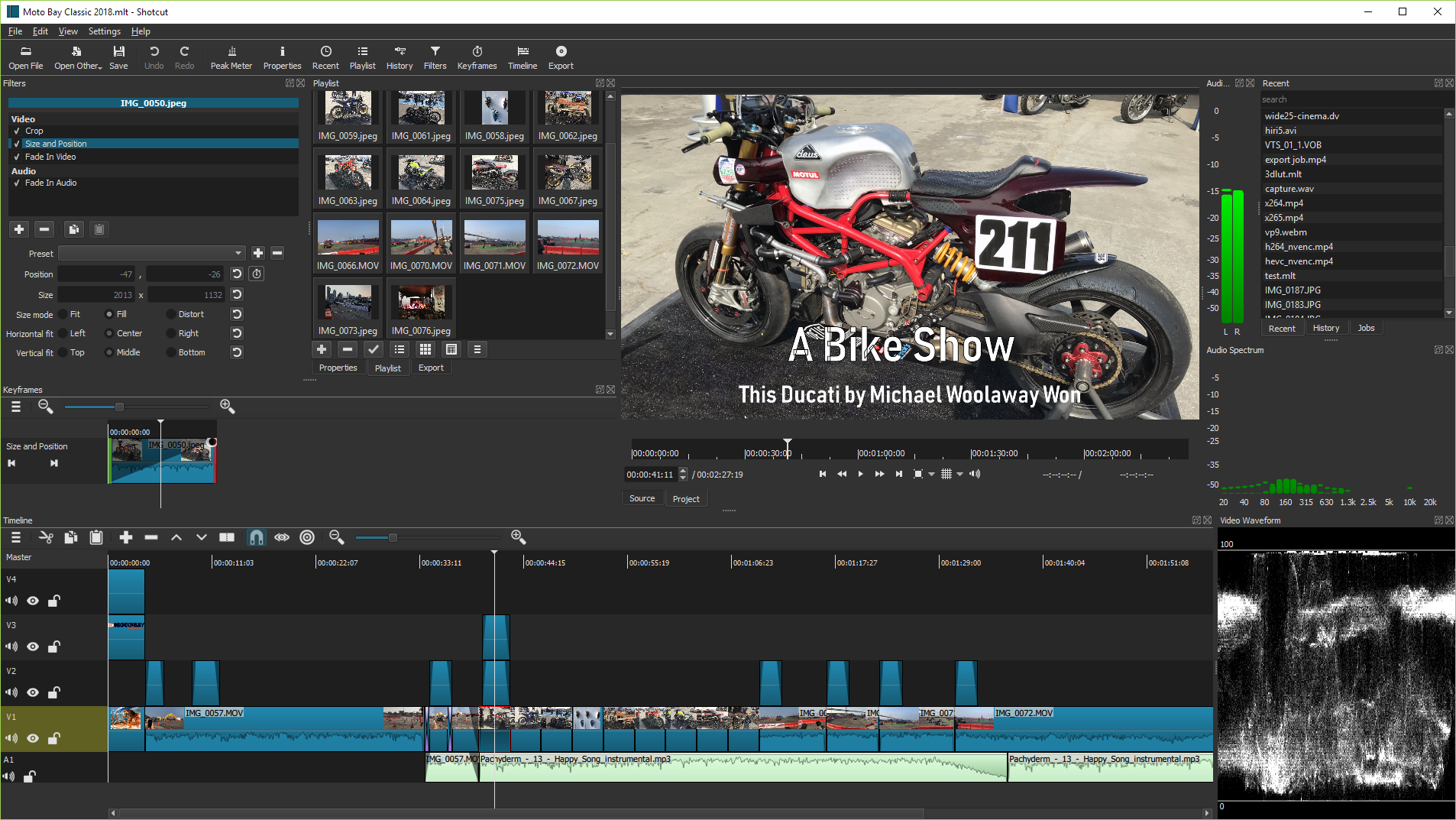 Free iMovie equivalent for Windows is Shotcut