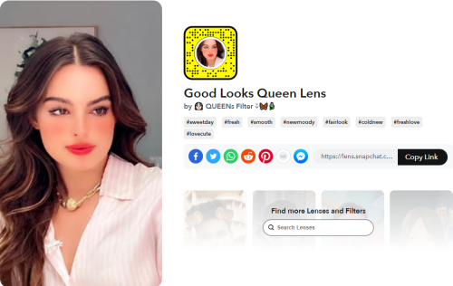 Good Looks Queen Lens by QUEENs Filter