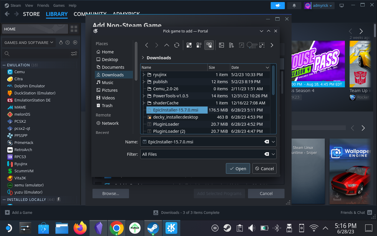 How to Install Epic Games Store on Steam Deck - 20