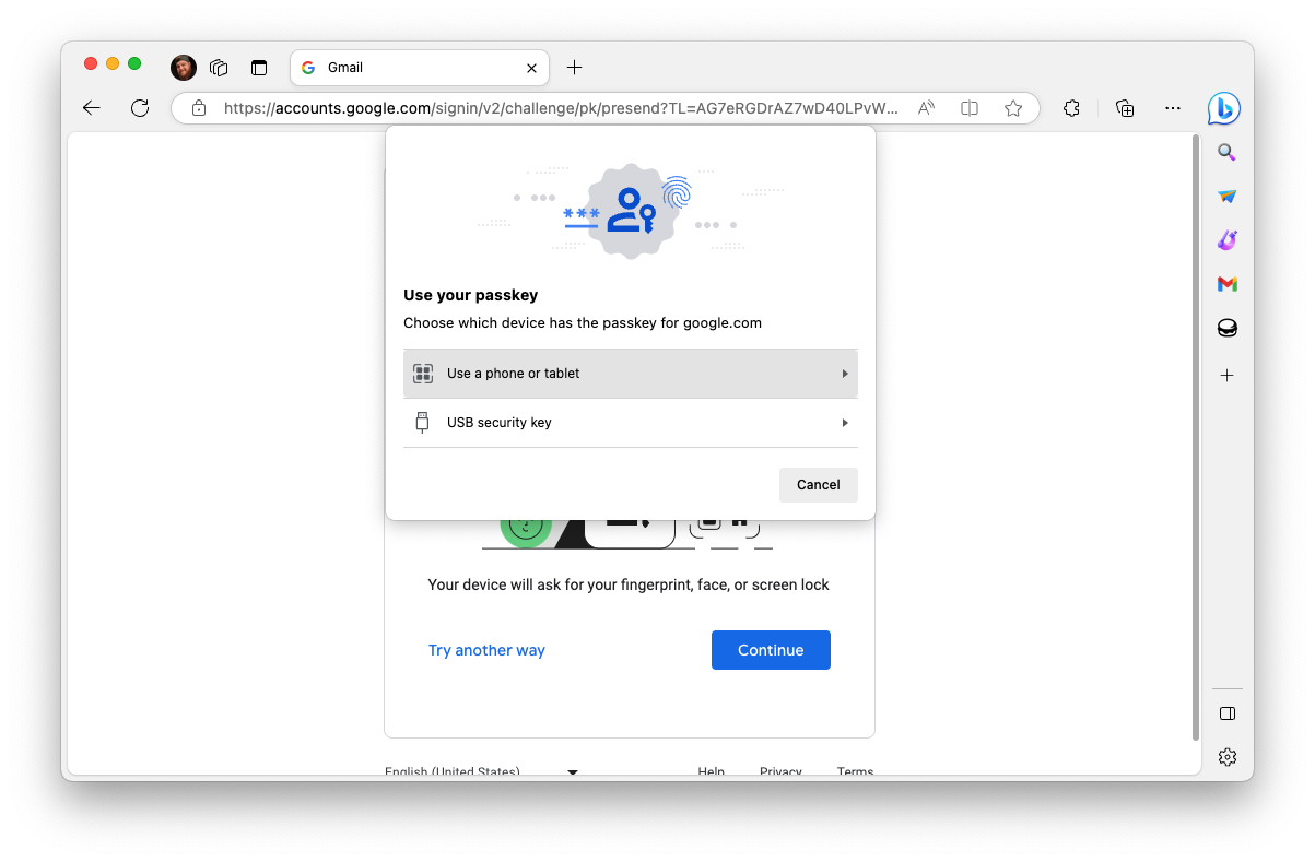 How to Set up and Use a Passkey for Your Google Account - 7